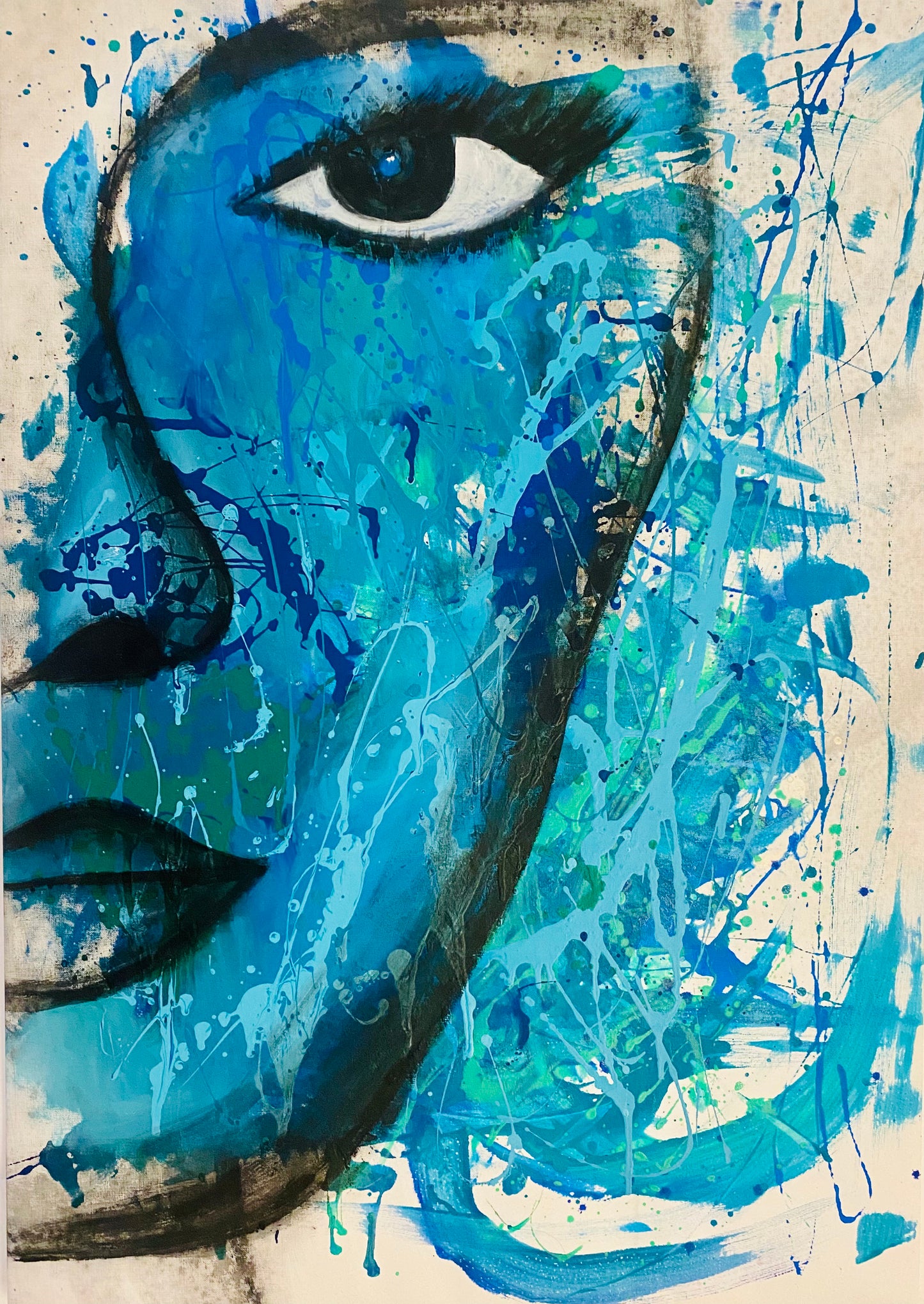Postkarte Waterful Life