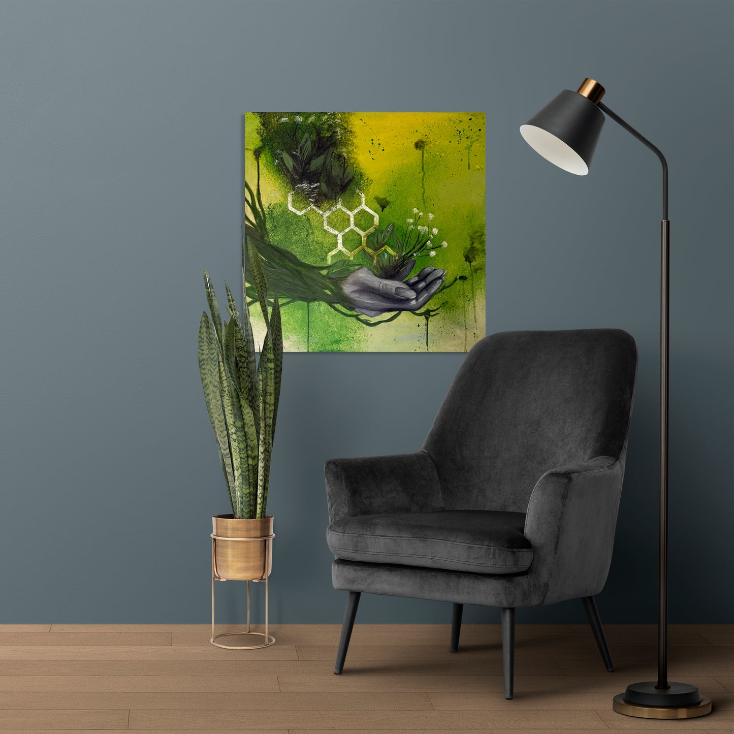 Emerald Synthesis | Acryl Art | Original Art