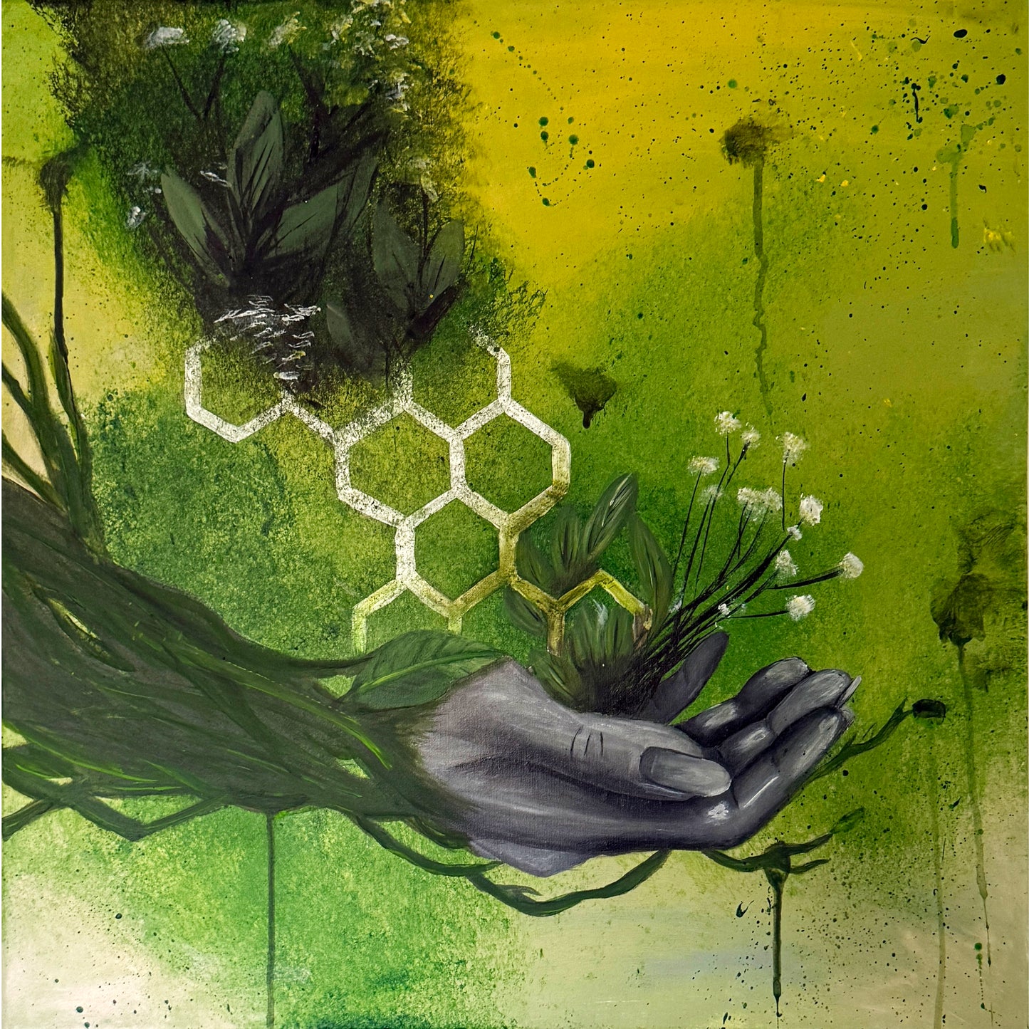 Emerald Synthesis | Acryl Art | Original Art