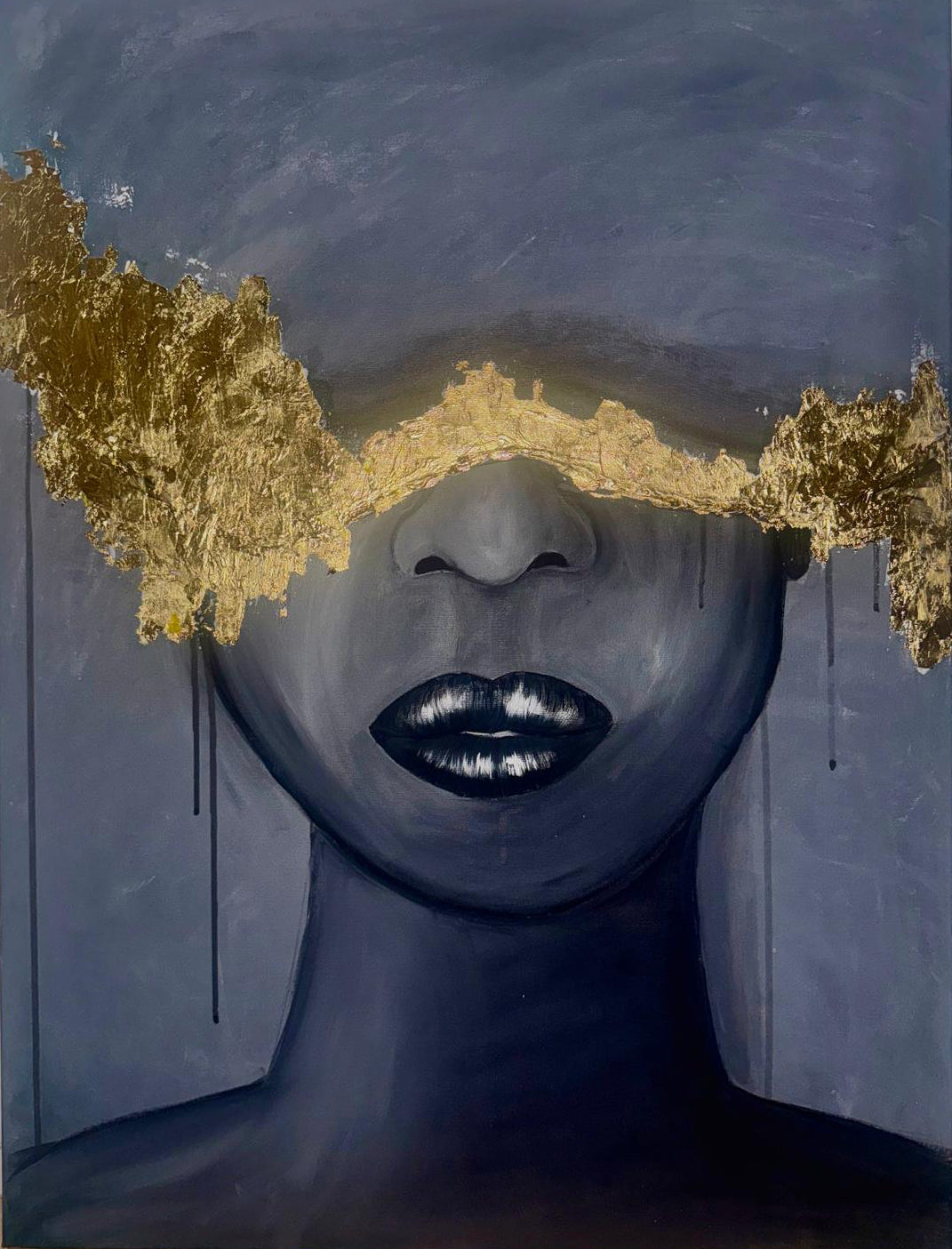 Golden Head | Acryl Art | Original Art