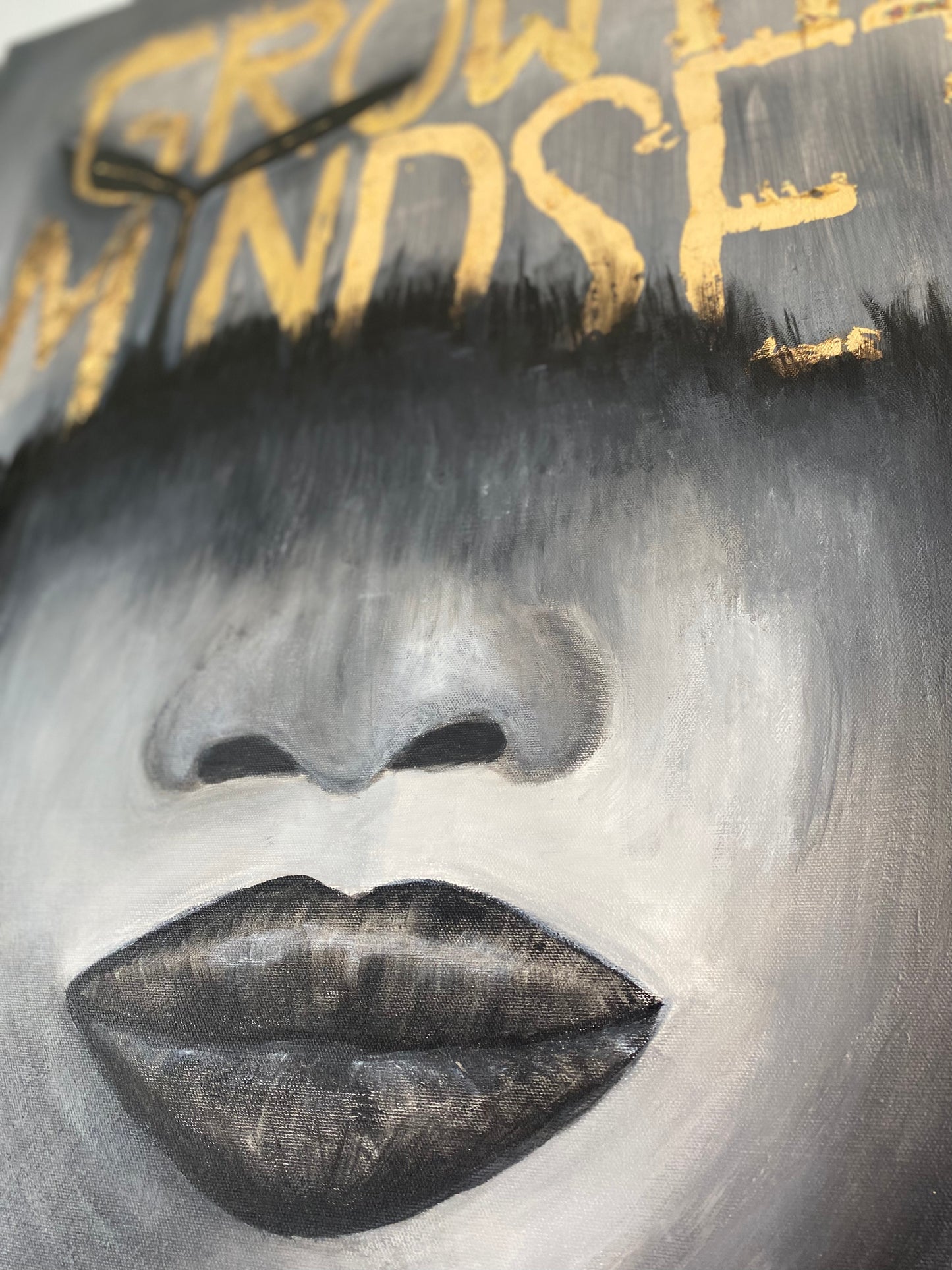 Growth Mindset | Acryl Art | Original Art | Blattgold