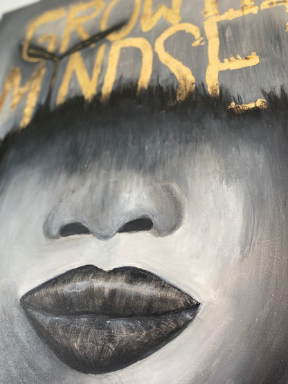 Growth Mindset | Acryl Art | Original Art | Blattgold