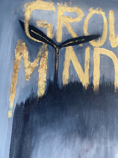 Growth Mindset | Acryl Art | Original Art | Blattgold
