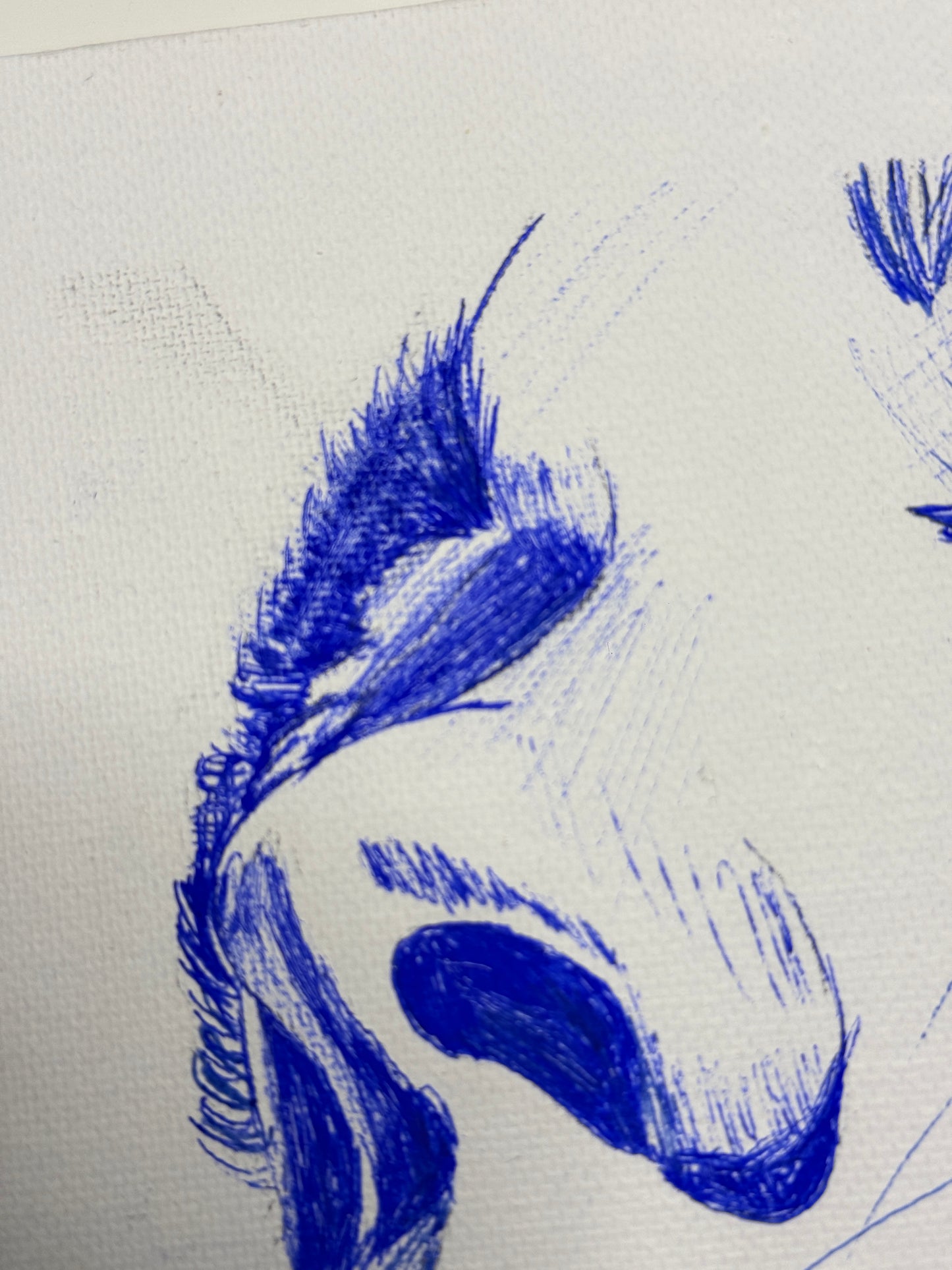 Poster 24x30cm Blue Ink | Kunstdruck