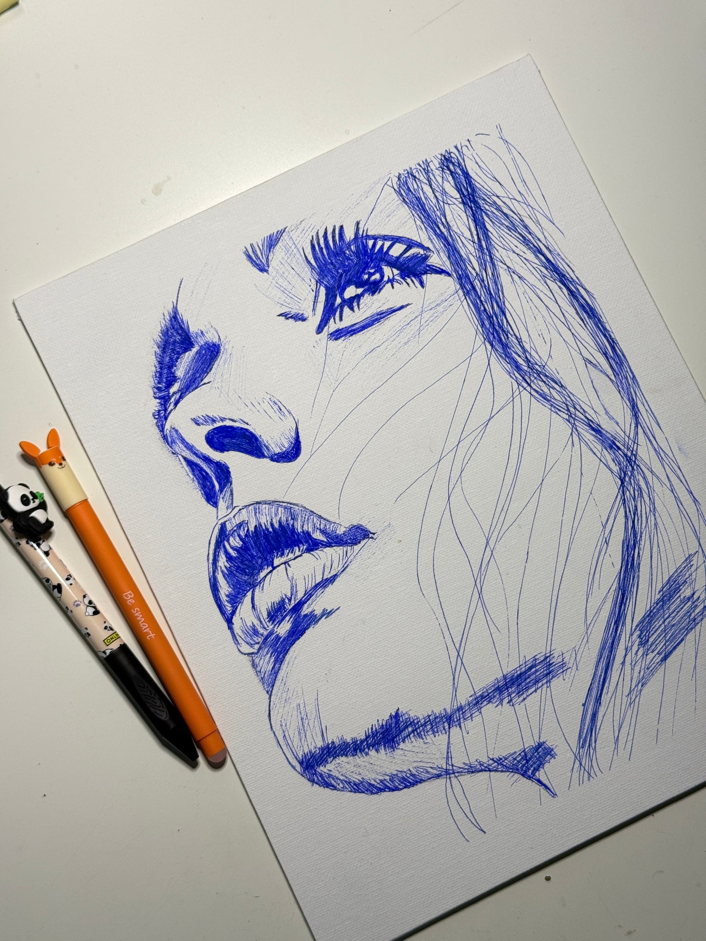 Poster 24x30cm Blue Ink | Kunstdruck