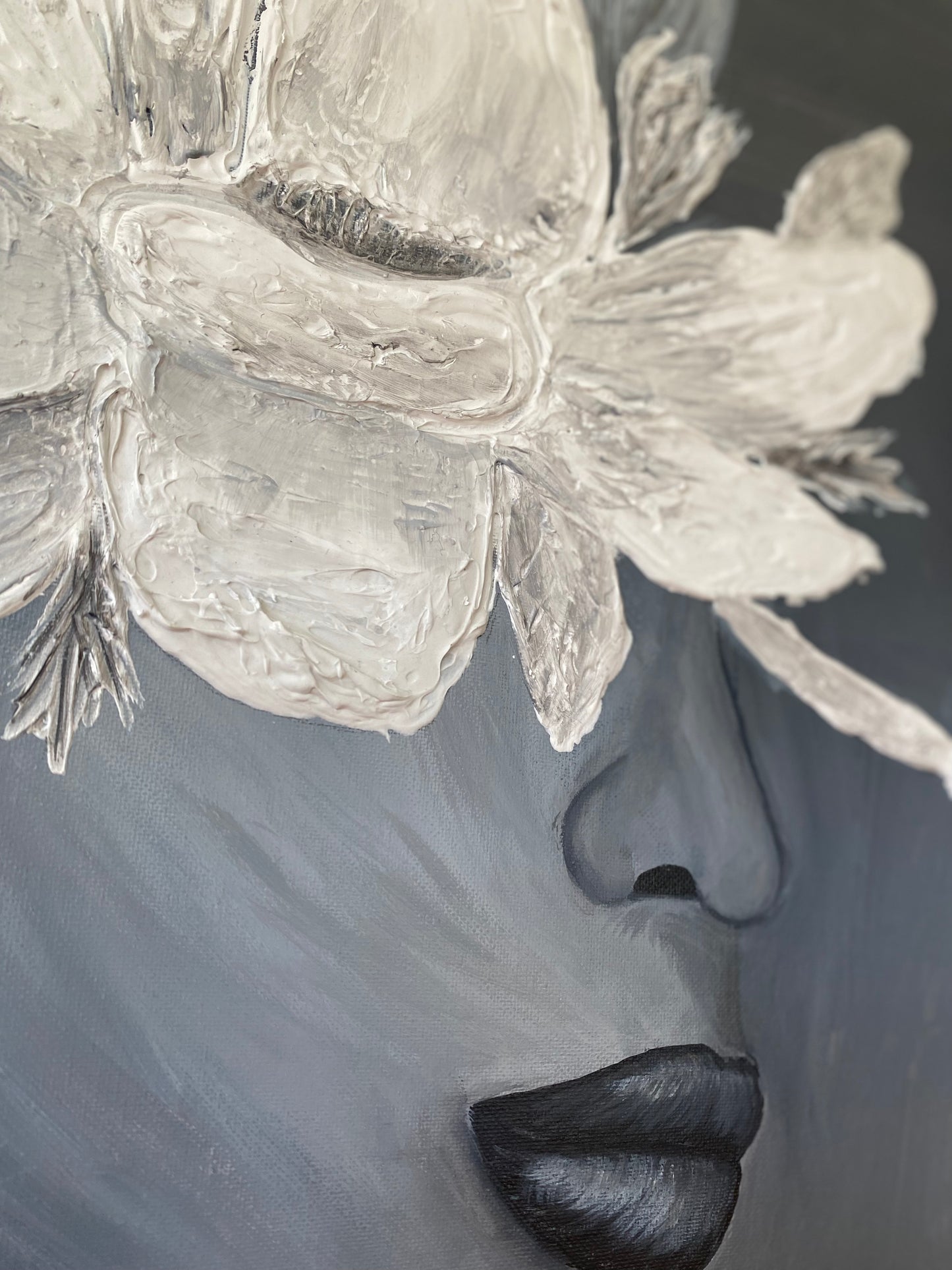 Magnolie | Acryl Art | Original Art | Strukturpaste