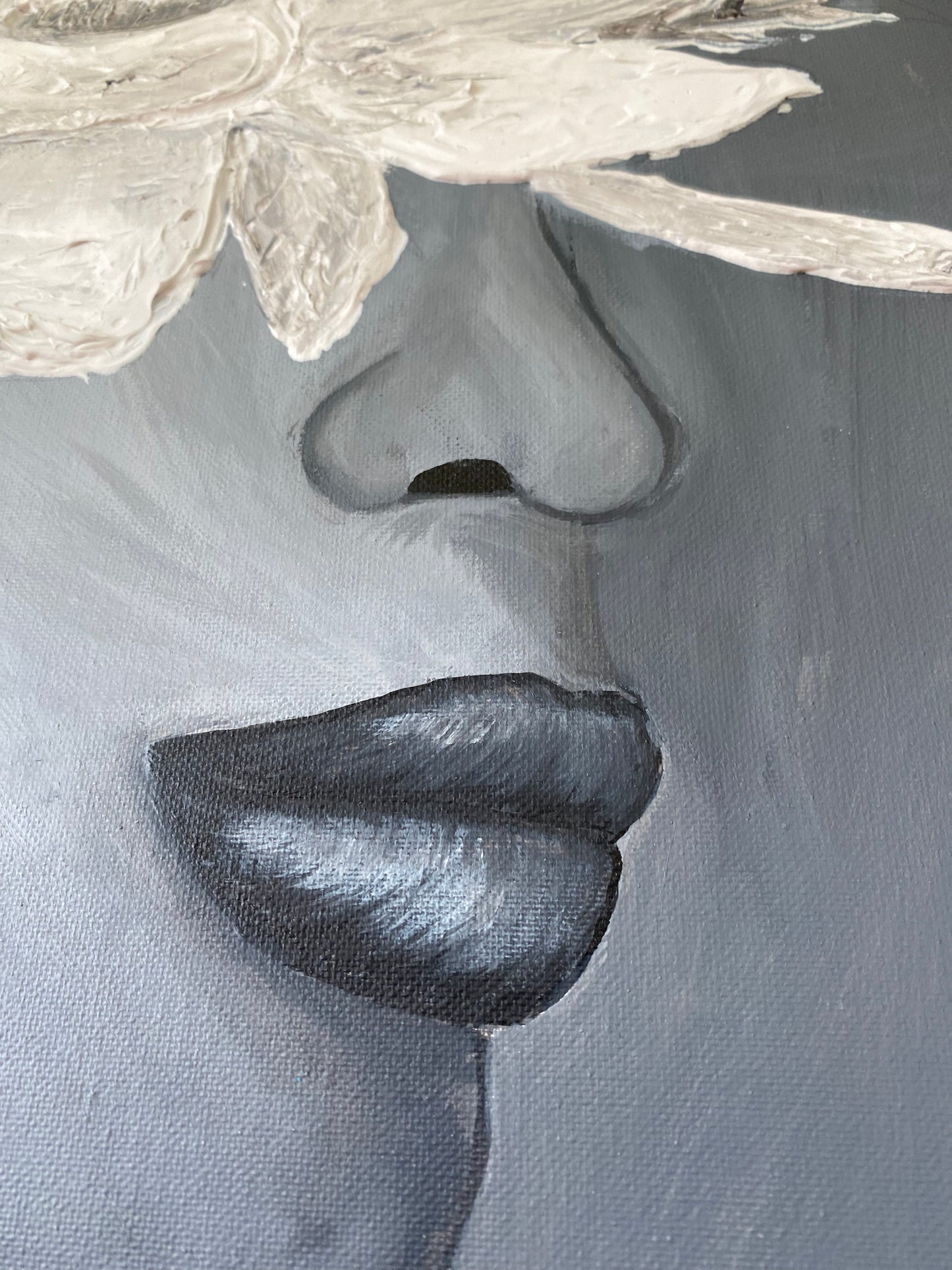 Magnolie | Acryl Art | Original Art | Strukturpaste