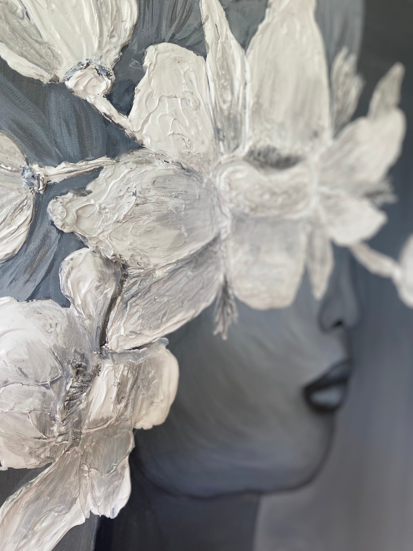 Magnolie | Acryl Art | Original Art | Strukturpaste