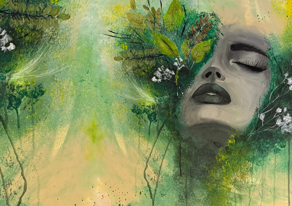 Notizbuch A6 blanko – Blank Canvas mit Kunstmotiv