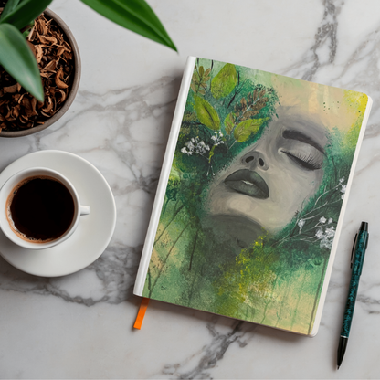 Notizbuch A6 blanko – Blank Canvas mit Kunstmotiv