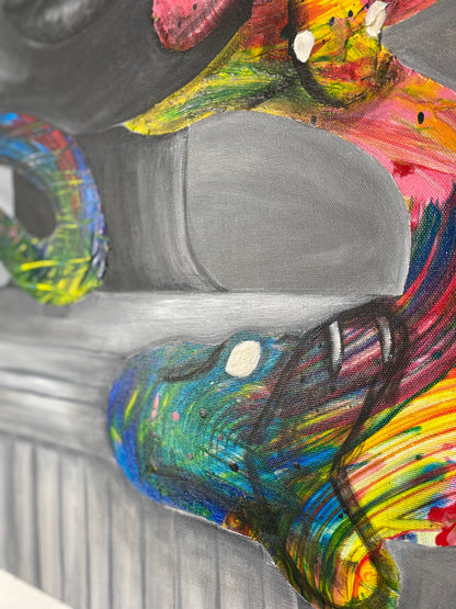 Uniqueness | Acryl Art | Original Art | mit photochromer Farbe