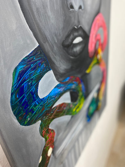 Uniqueness | Acryl Art | Original Art | mit photochromer Farbe