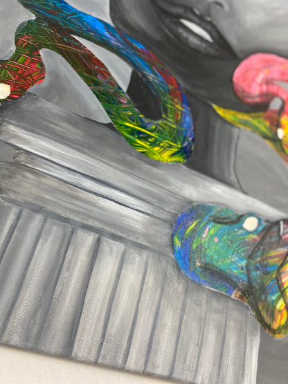 Uniqueness | Acryl Art | Original Art | mit photochromer Farbe