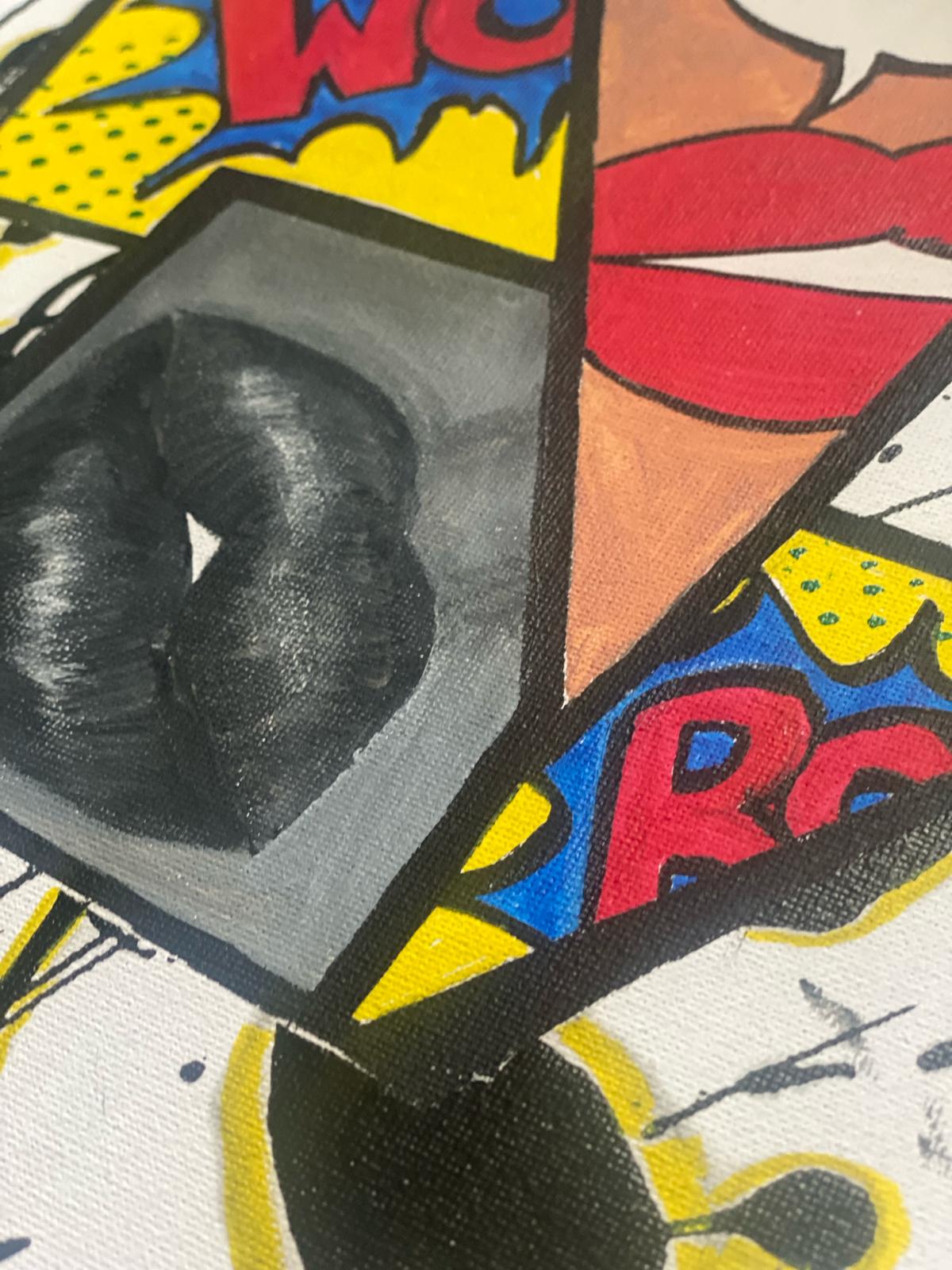 Lips in Comic | Acryl Art | Original Art |