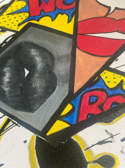 Lips in Comic | Acryl Art | Original Art |