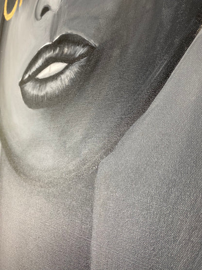 Chanc(g)e | Acryl Art | Original Art | Photochrome Farbe | Blattgold