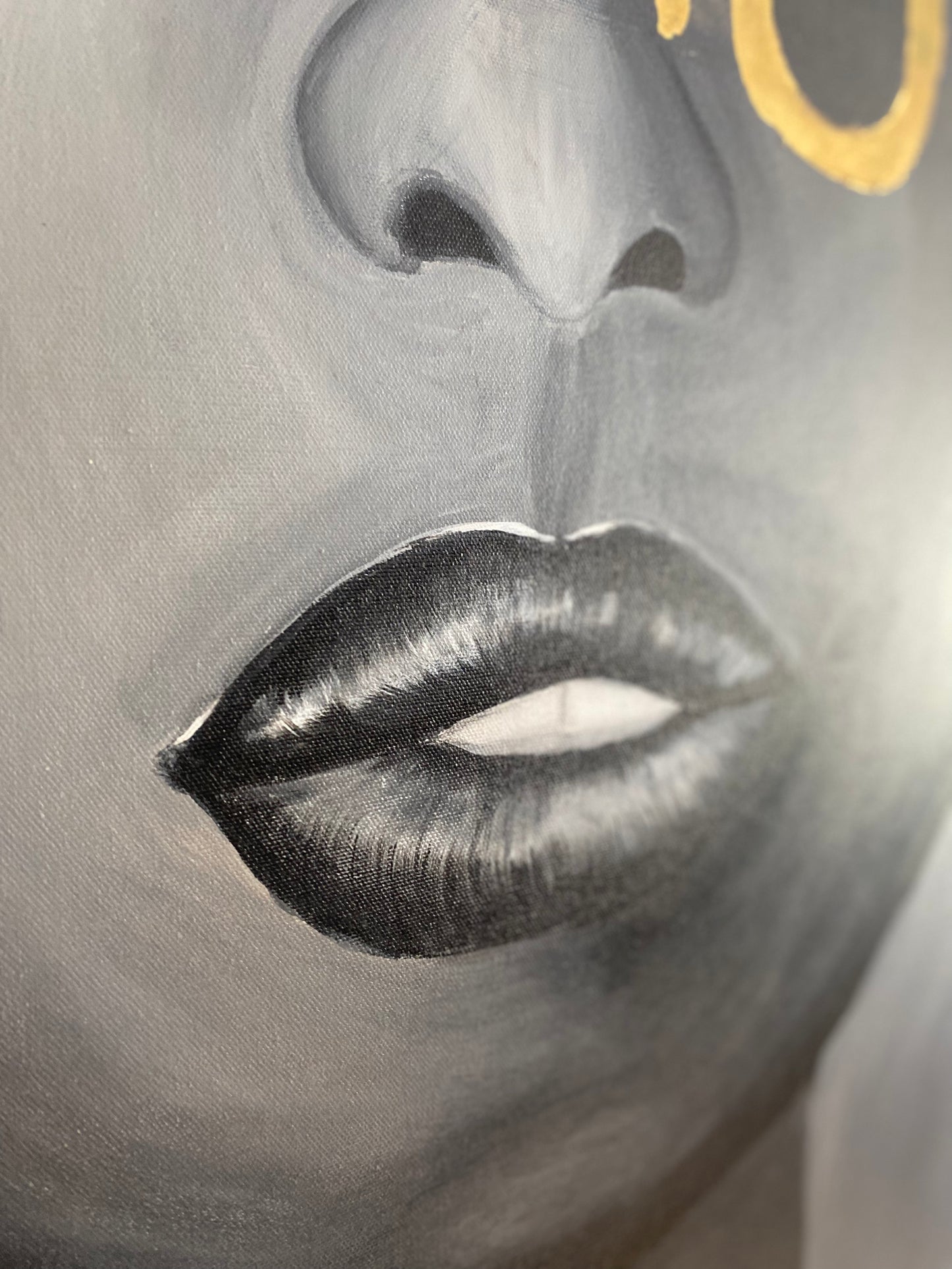 Chanc(g)e | Acryl Art | Original Art | Photochrome Farbe | Blattgold