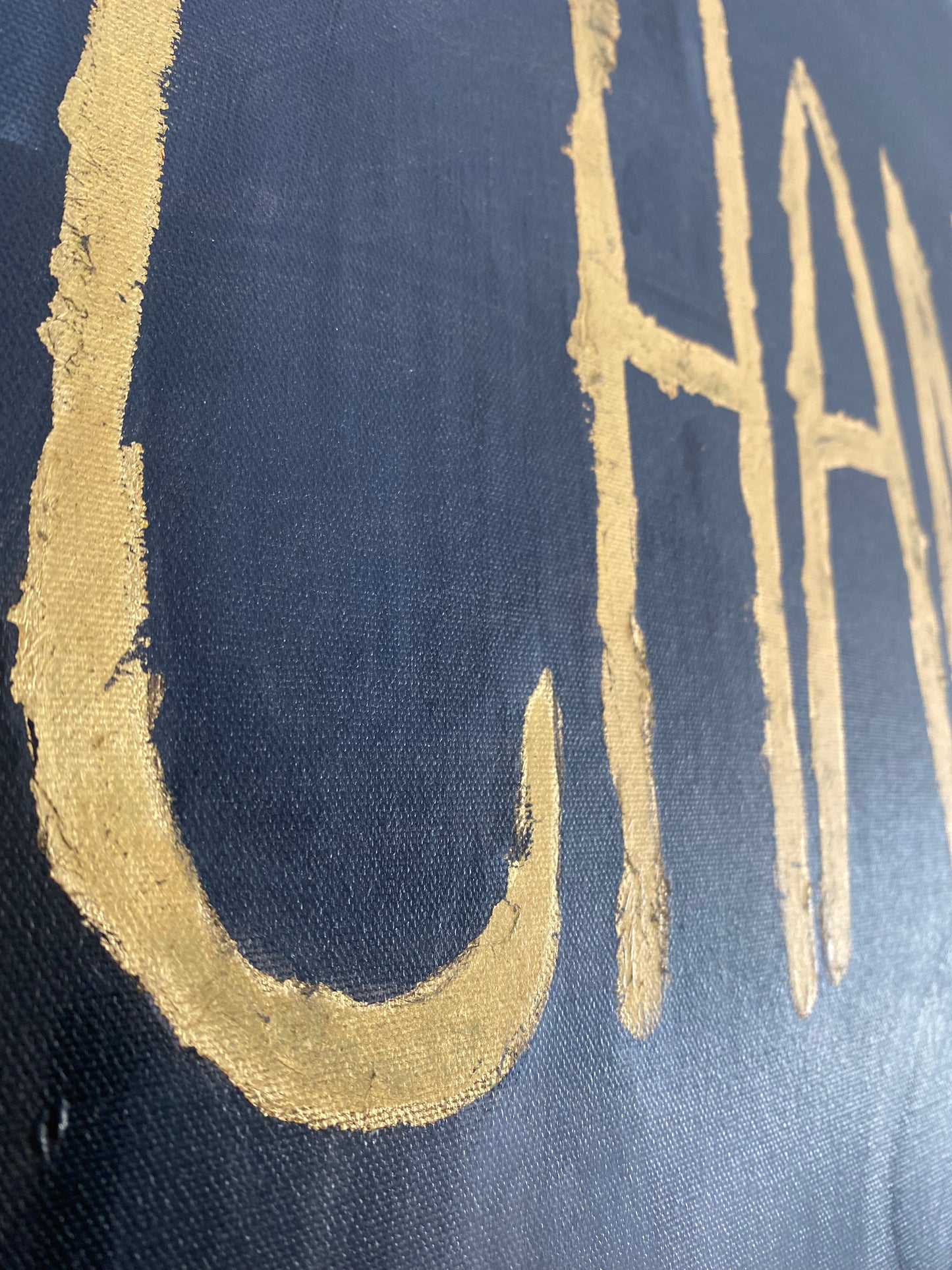 Chanc(g)e | Acryl Art | Original Art | Photochrome Farbe | Blattgold