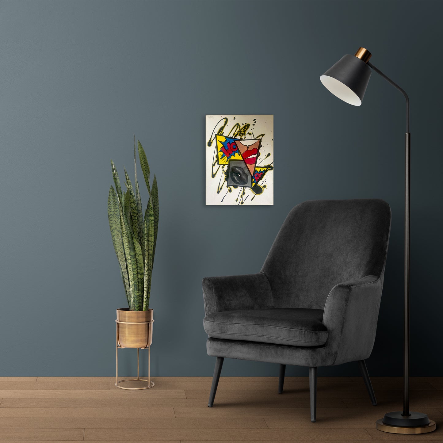 Lips in Comic | Acryl Art | Original Art |