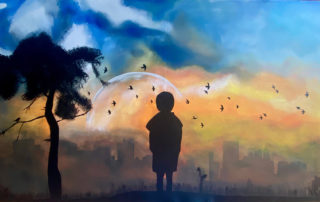 in the end, Acryl auf Leinwand, 140x80 cm